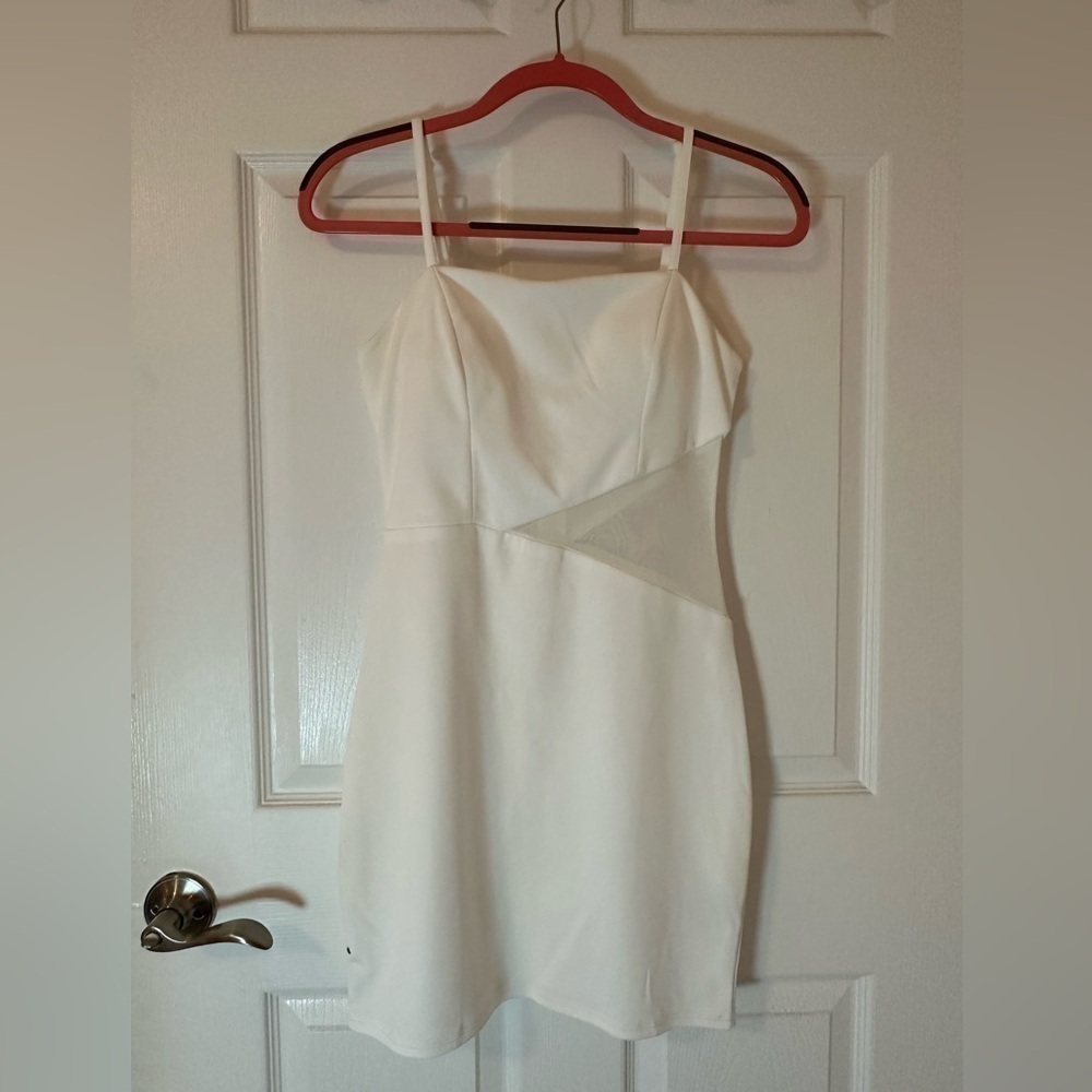 White Cut Out Dress